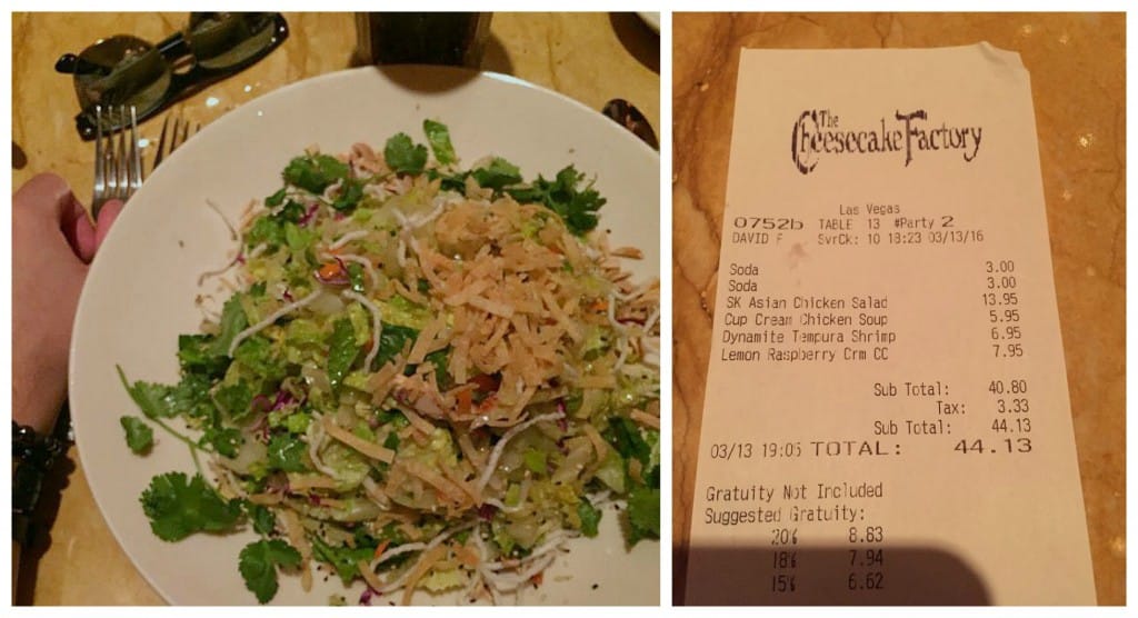 Onde comer em Las vegas Cheesecake Factory