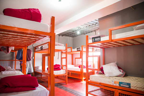 Um dos quartos para 10 pessoas