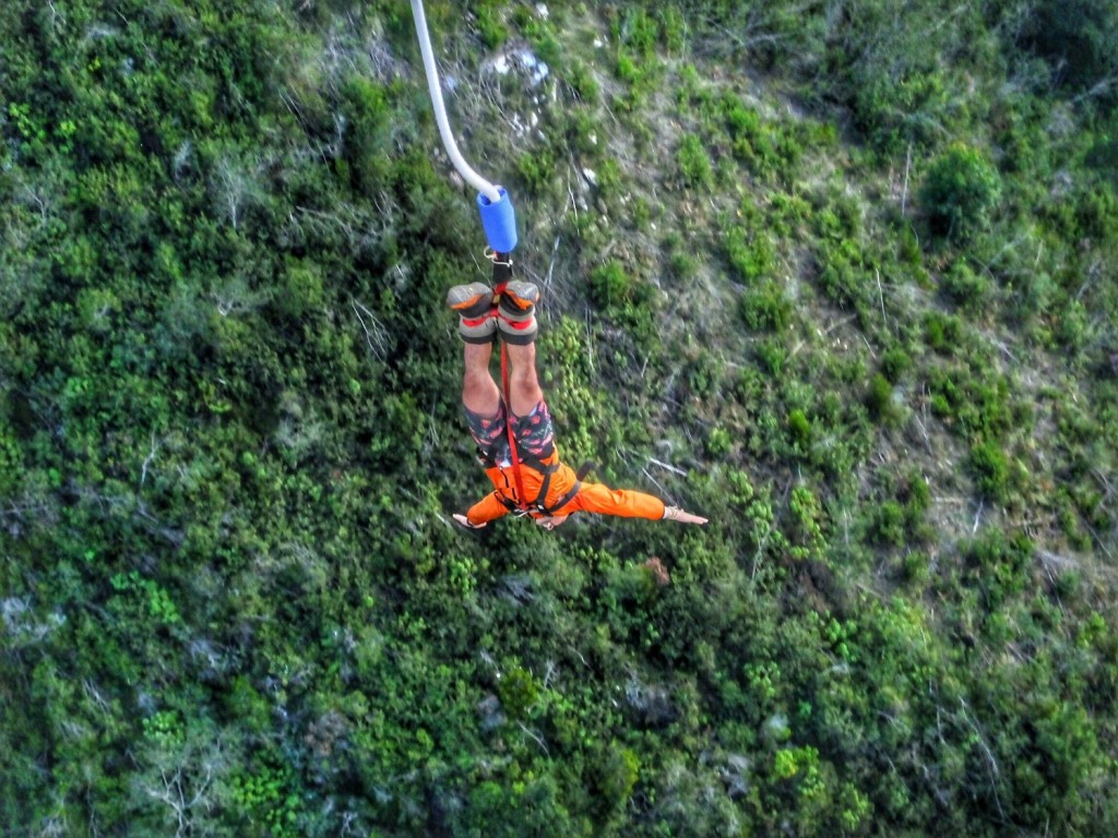 O que fazer na África do Sul e Cape Town bungy bungee jump