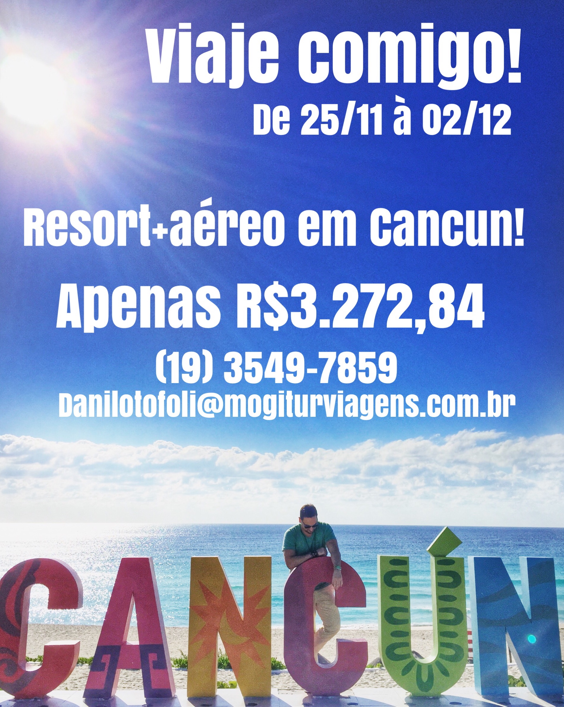 Viajar para Cancun pagando pouco e COMIGO! :)