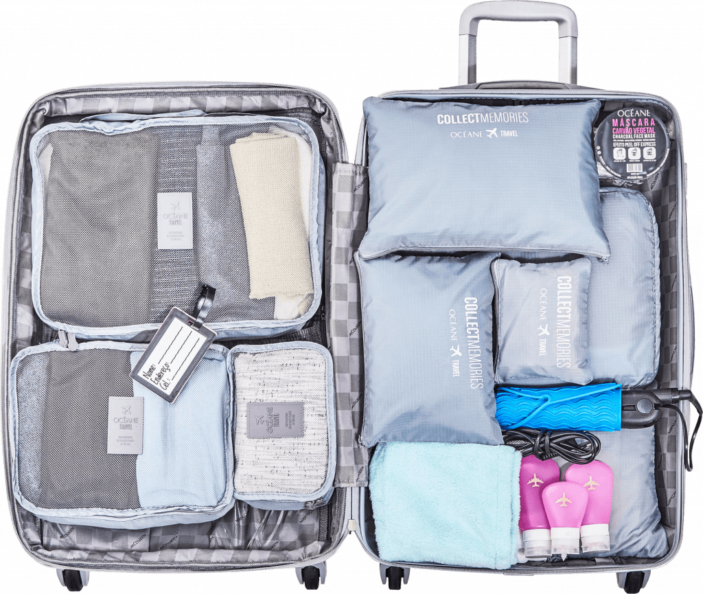 Organizadores de mala facilitam a vida do viajante