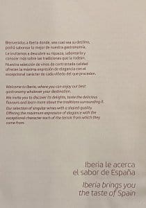 Classe executiva Iberia