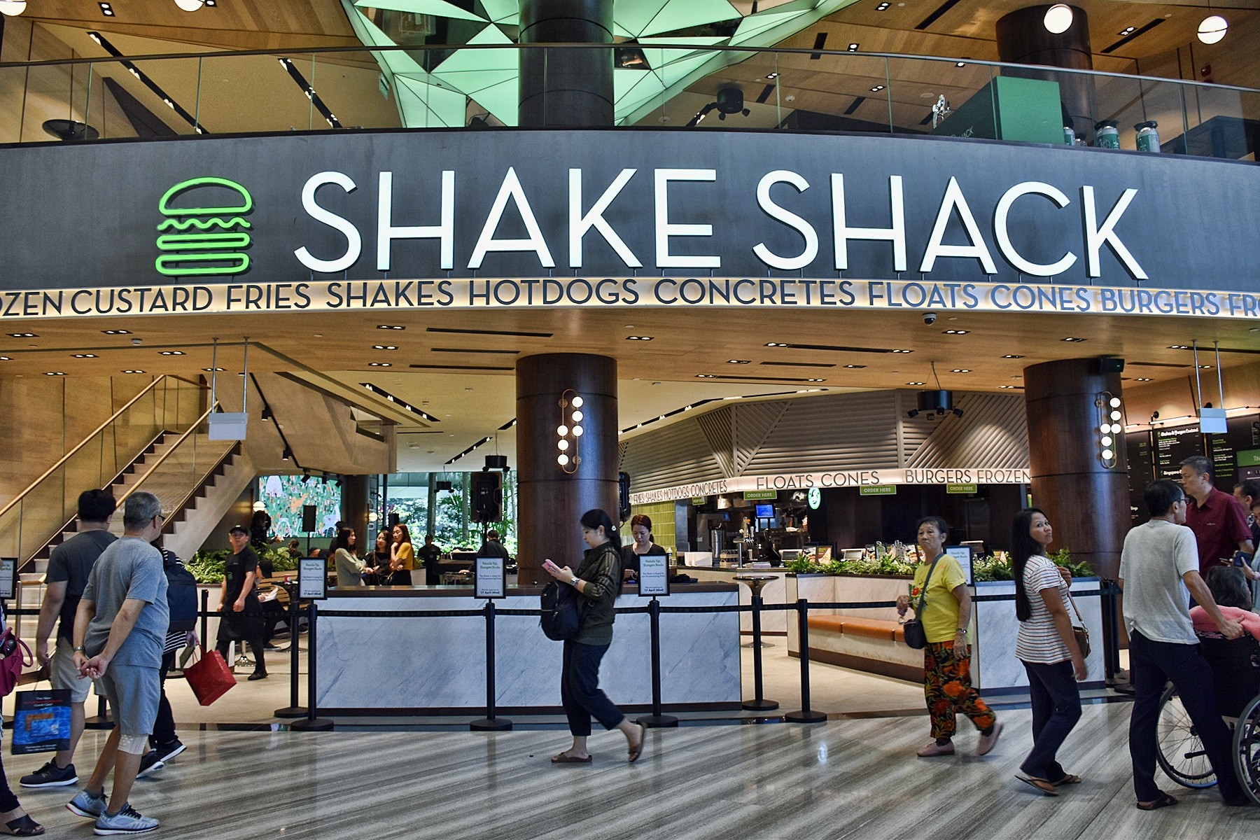 Shake Shack - Aeroporto de Singapura Shake Shack - Aeroporto de Singapura