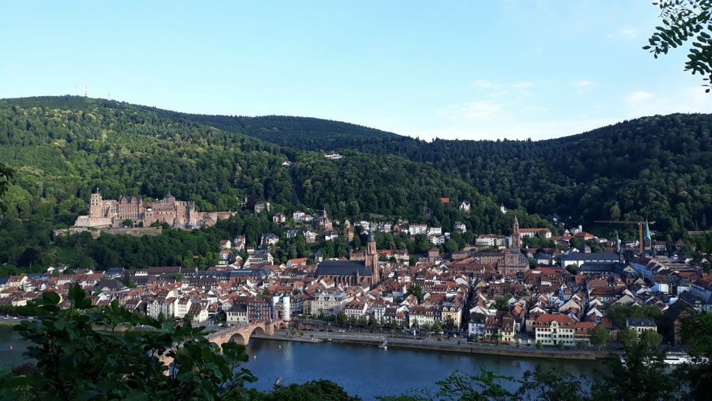 Vista de Heidelberg do alto do mirante - Estevam pelo Mundo Vista de Heidelberg do alto do mirante - Estevam pelo Mundo