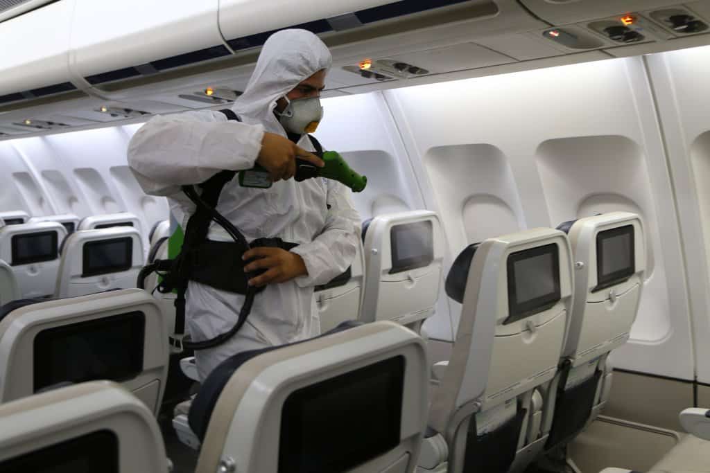 Sistema de limpeza azul 