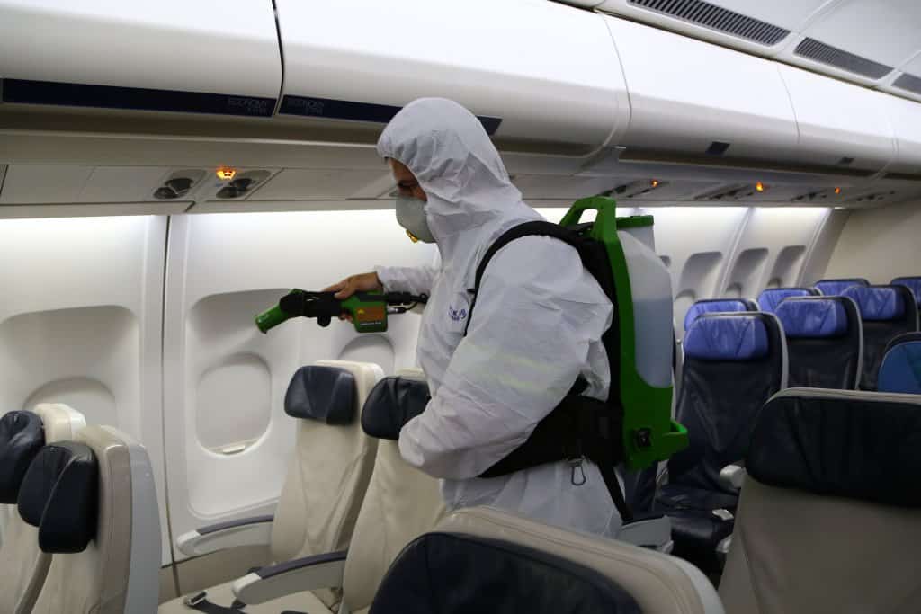 Sistema de limpeza azul