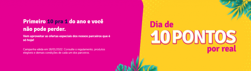 Campanha 10 pontos por real Livelo