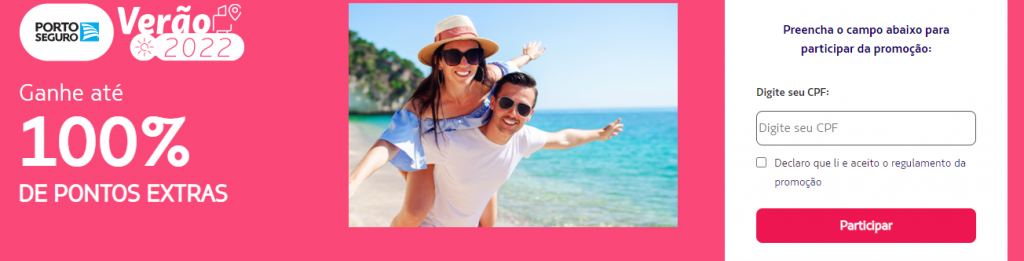 Campanha de 100% do Porto Seguro para Latam Pass