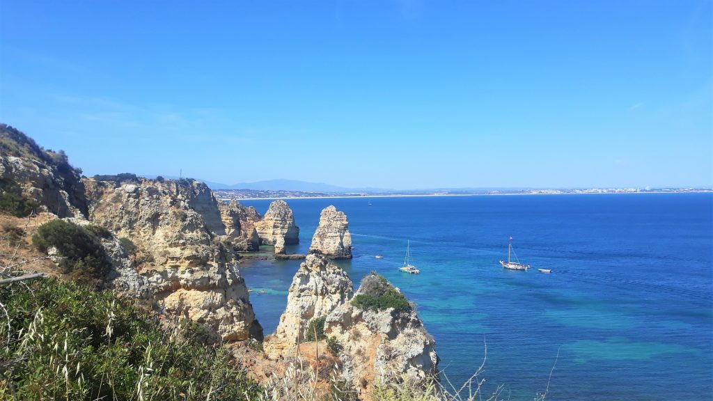 Ponta da Piedade Portugal no verão