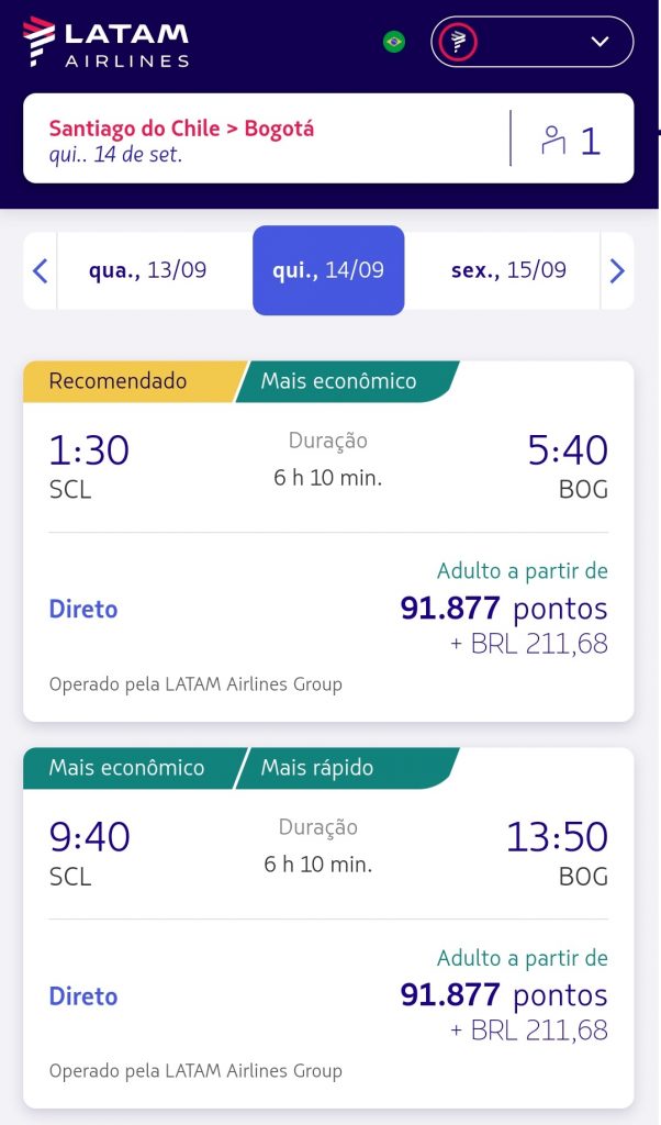 Sugestões para voar de Executiva na Latam