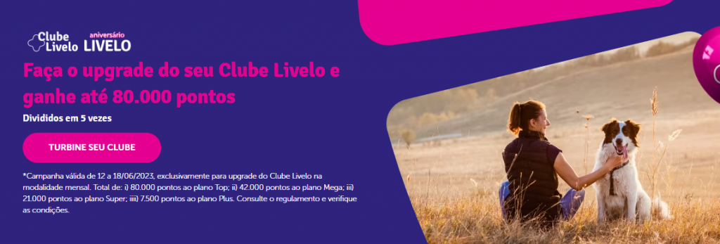 Pontos Livelo: até 500% de bônus no clube e conversões extras de pontos por Real