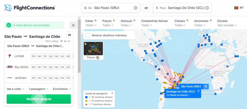 Como usar o FlightConnections