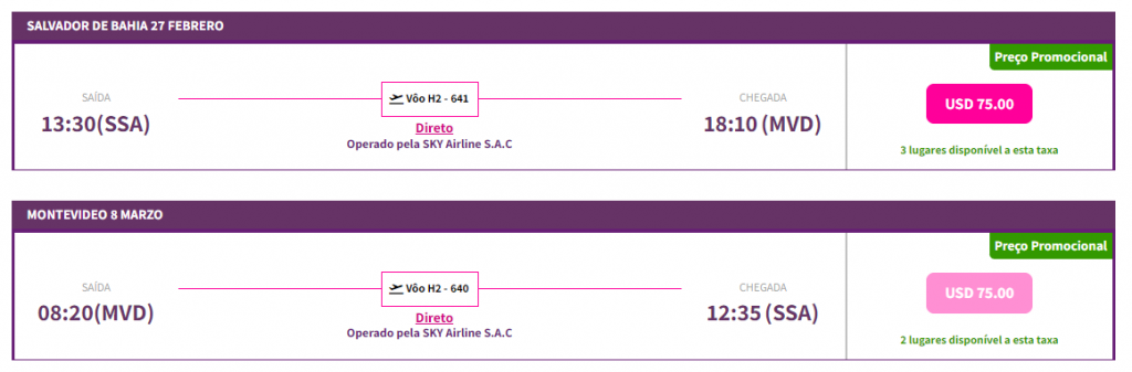 SKY Airline Salvador