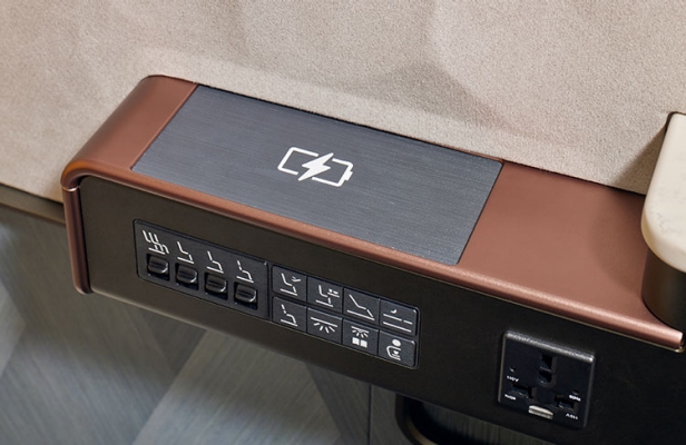 assentos da Primeira Classe da Japan Airlines