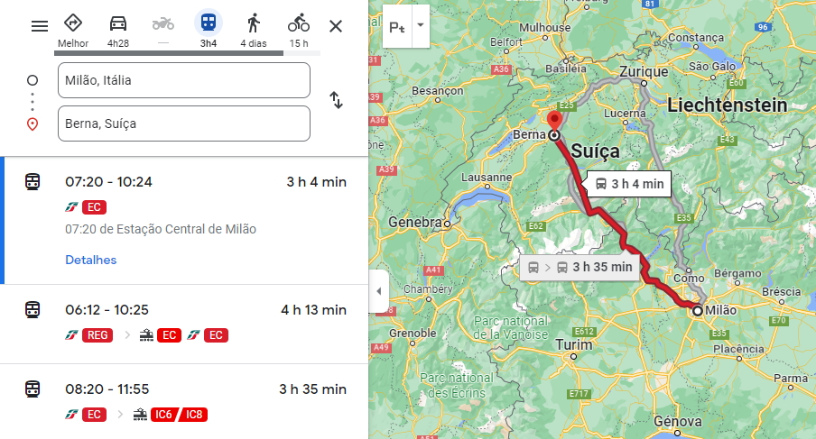 dicas para viajar de trem