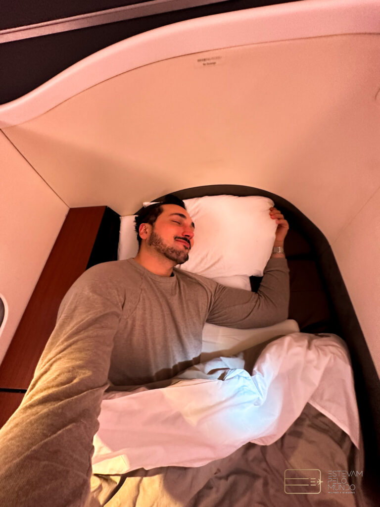 Primeira Classe da Japan Airlines de Londres a Tóquio 