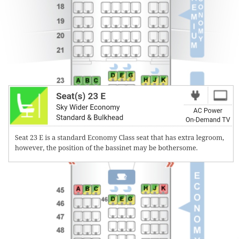 assentos no Seat Guru