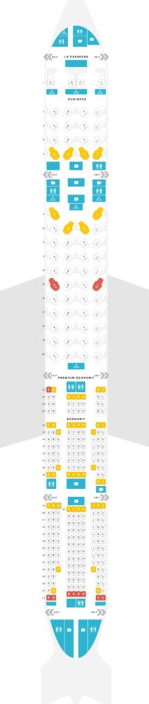 mapa de aviões no Seat Guru