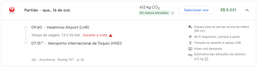 Viagens nas melhores classes de cabine a preço de Econômica