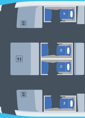 Primeira classe Singapore Airlines B777
