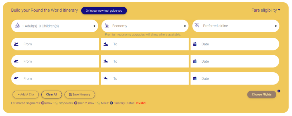 passagem de volta ao mundo com a oneworld 