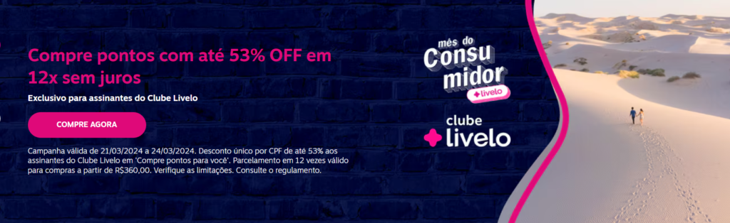 Livelo compra de pontos com desconto