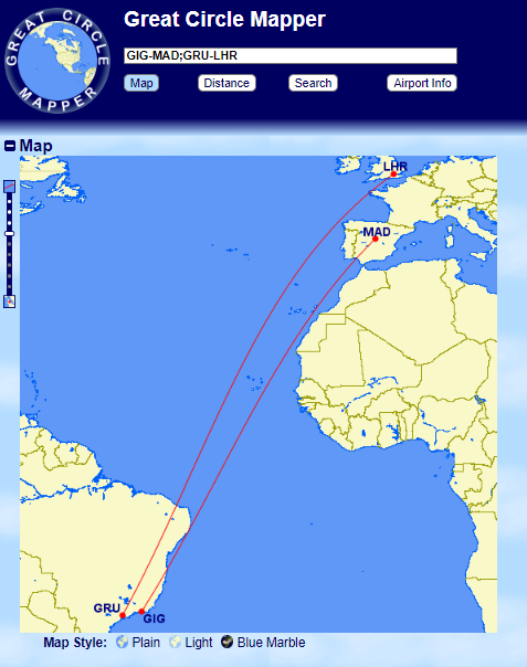 Exemplo de mapa com o GCMap