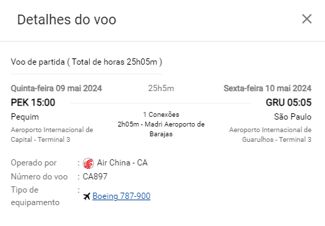 Air China volta a operar no Brasil em maio