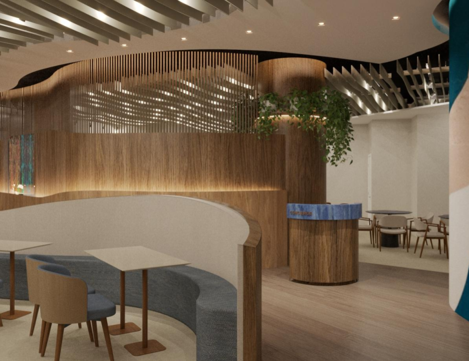 ampliação do Visa Infinite Lounge