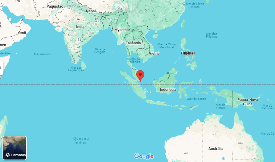 Onde fica Singapura