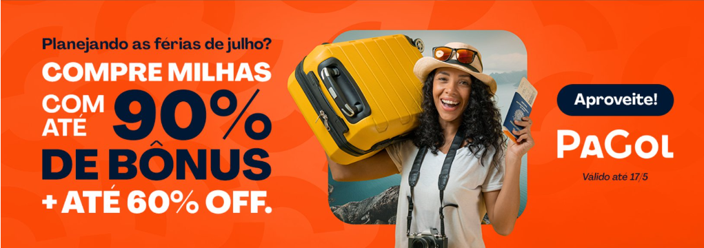 Promoção PaGol com até 90% de bônus e até 60% de desconto