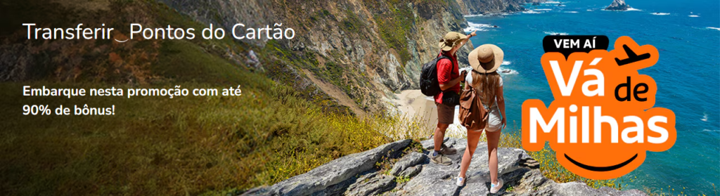 Promoção de transferência de pontos para a Smiles com até 90% de bônus e exclusivo para assinantes do Clube Smiles ou clientes Diamantes