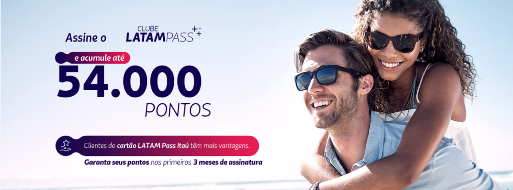 Promoção Latam Pass com até 50% de pontos bônus na assinatura do clube latam pass