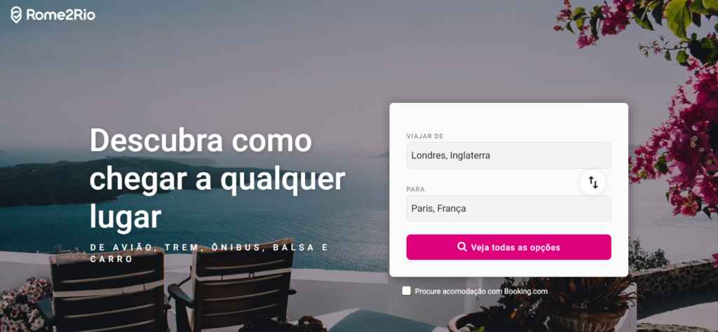 Como usar o Rome2Rio para pesquisar qual transporte usar nas viagens