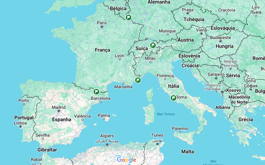 Países para conhecer em 1 dia