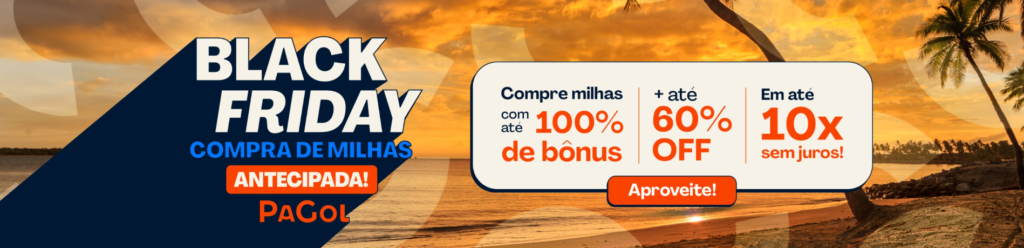 Promoção pagol com 60% de desconto mais 100% de bônus na compra de milhas