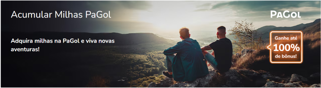 Promoção pagol com 60% de desconto mais 100% de bônus na compra de milhas