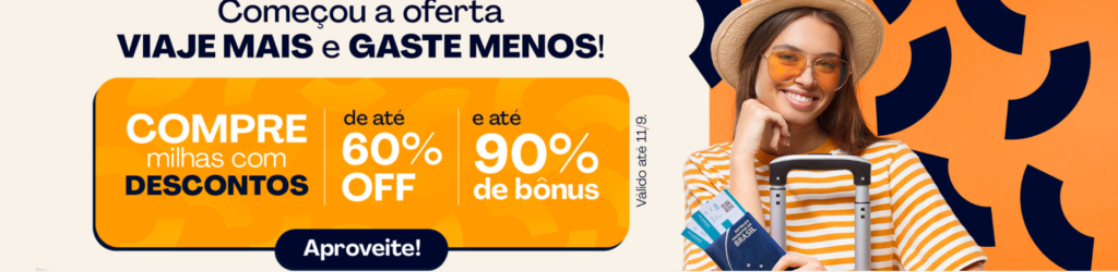 Promoção pagol com 60% de desconto mais 90% de bônus na compra de milhas