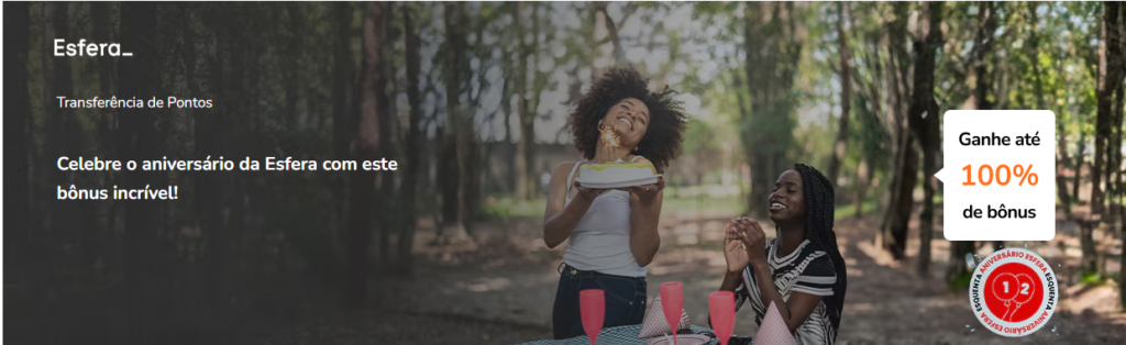 Transferência de pontos da Esfera para a Smiles com até 100% de bônus