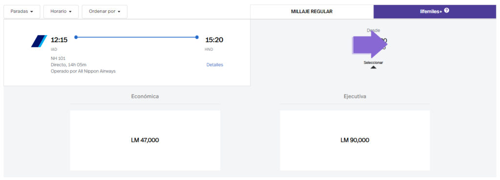 Classe Executiva da ANA por 90.000 pontos LifeMiles de Washington para Tóquio Haneda