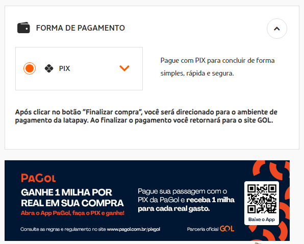 Ganhe milhas comprando passagens no PIX com a PaGol - veja como!