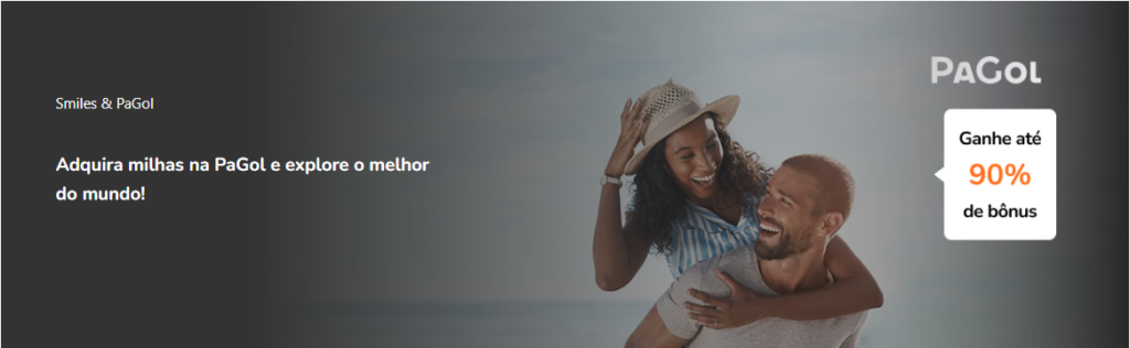 Promoção pagol com 60% de desconto mais 90% de bônus na compra de milhas