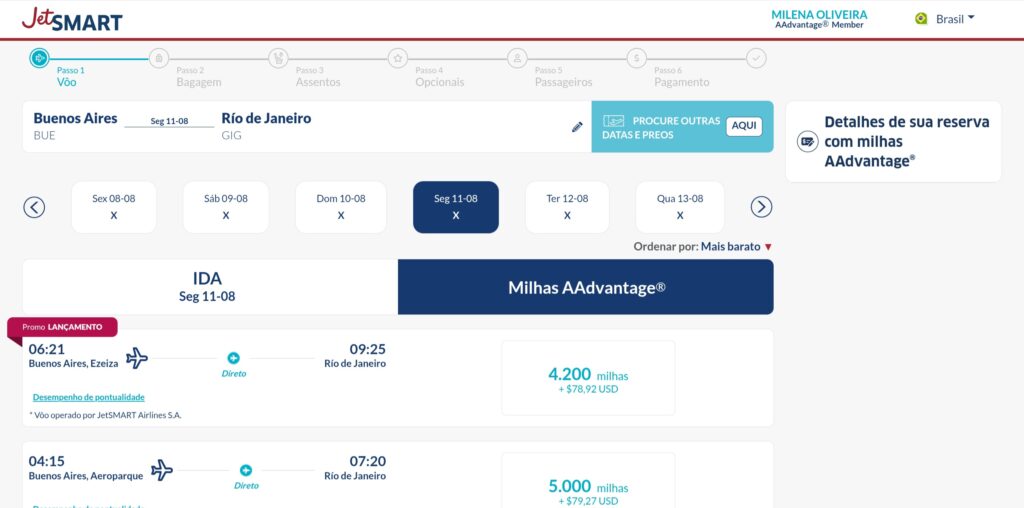 AAdvantage e JetSmart - use milhas American para voar na América do Sul