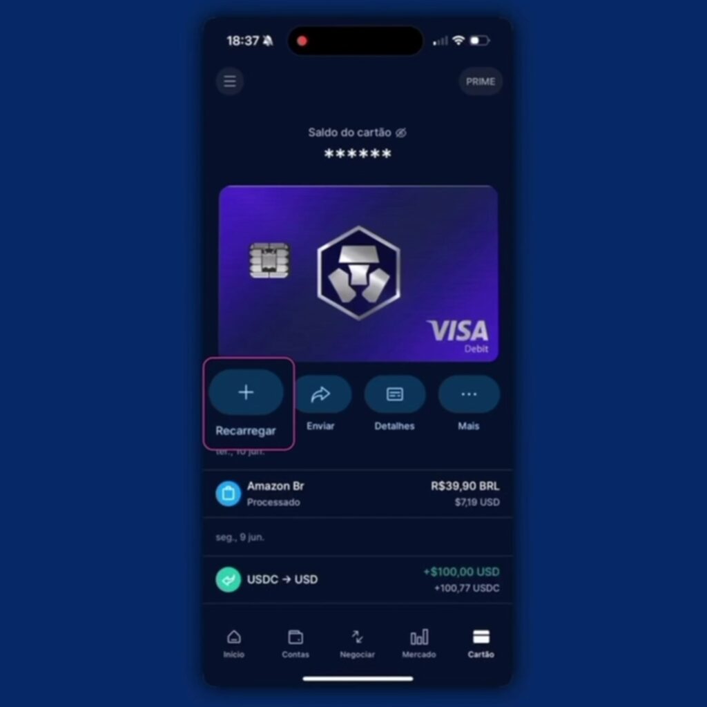 Como converter dólares digitais em dinheiro para suas viagens com Crypto.com