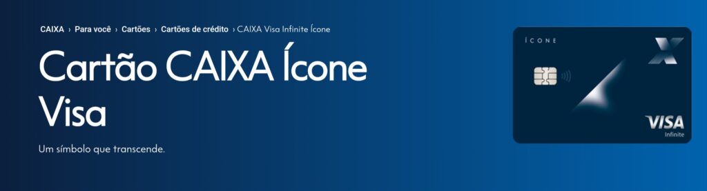 Conheça o novo cartão CAIXA Ícone Visa Infinite