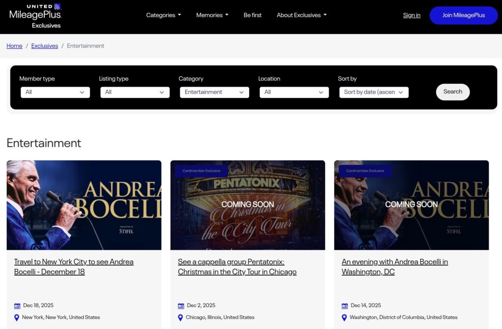 ingressos para shows reservados com milhas